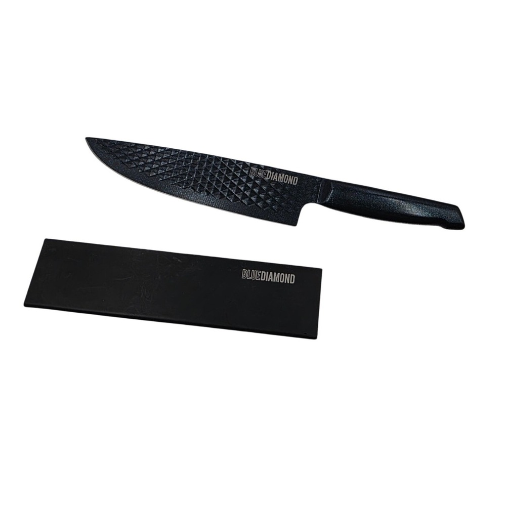 Blue Diamond SharpStone 8 inch Chef Knife Non-Stick Stainless Steel‎ Sheath O2